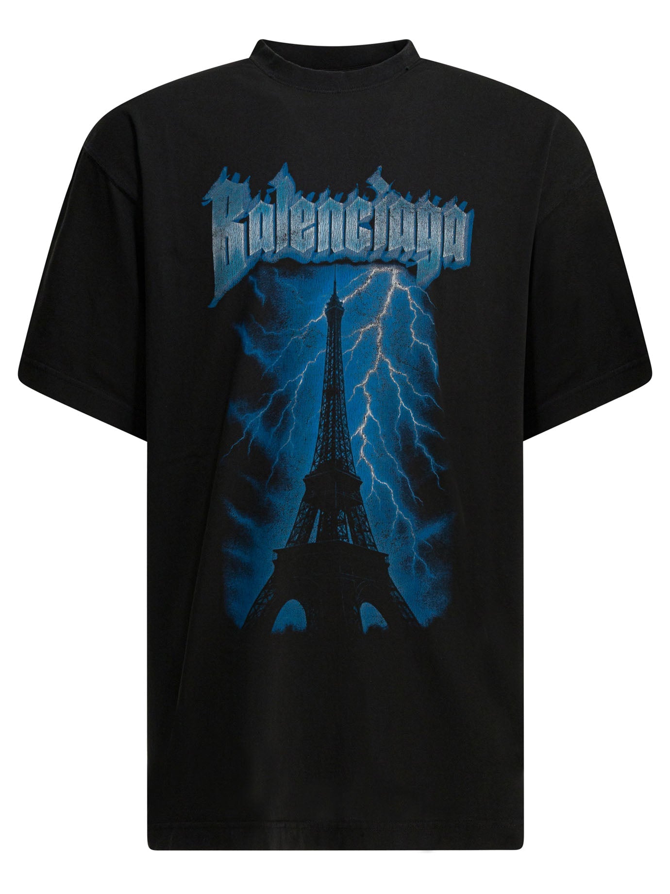 Balenciaga "paris Thunderstorm" Crewneck T-shirt