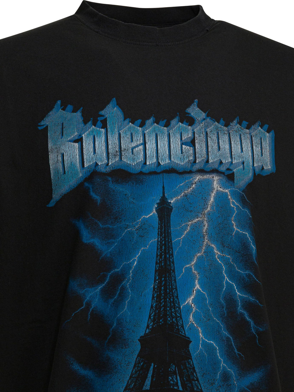 Balenciaga "paris Thunderstorm" Crewneck T-shirt