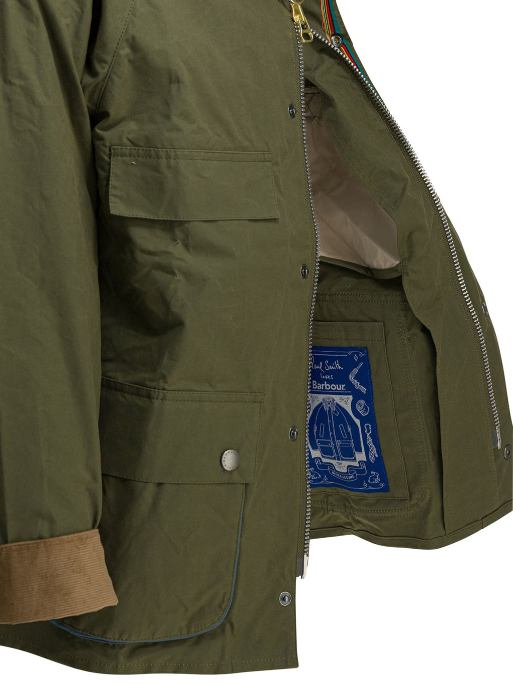 Barbour "bedale" Waxed Jacket Barbour X Paul Smith