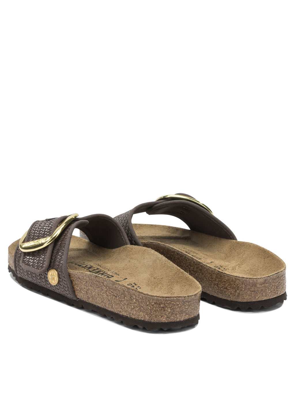 Birkenstock "madrid Big Buckle Raffia" Low Sandals