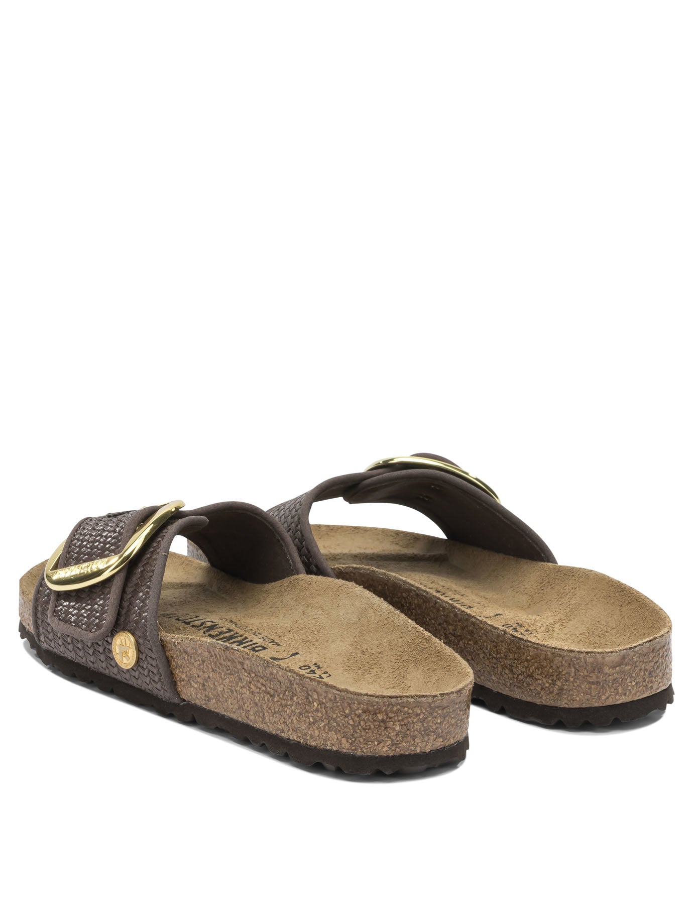 Birkenstock "madrid Big Buckle Raffia" Low Sandals