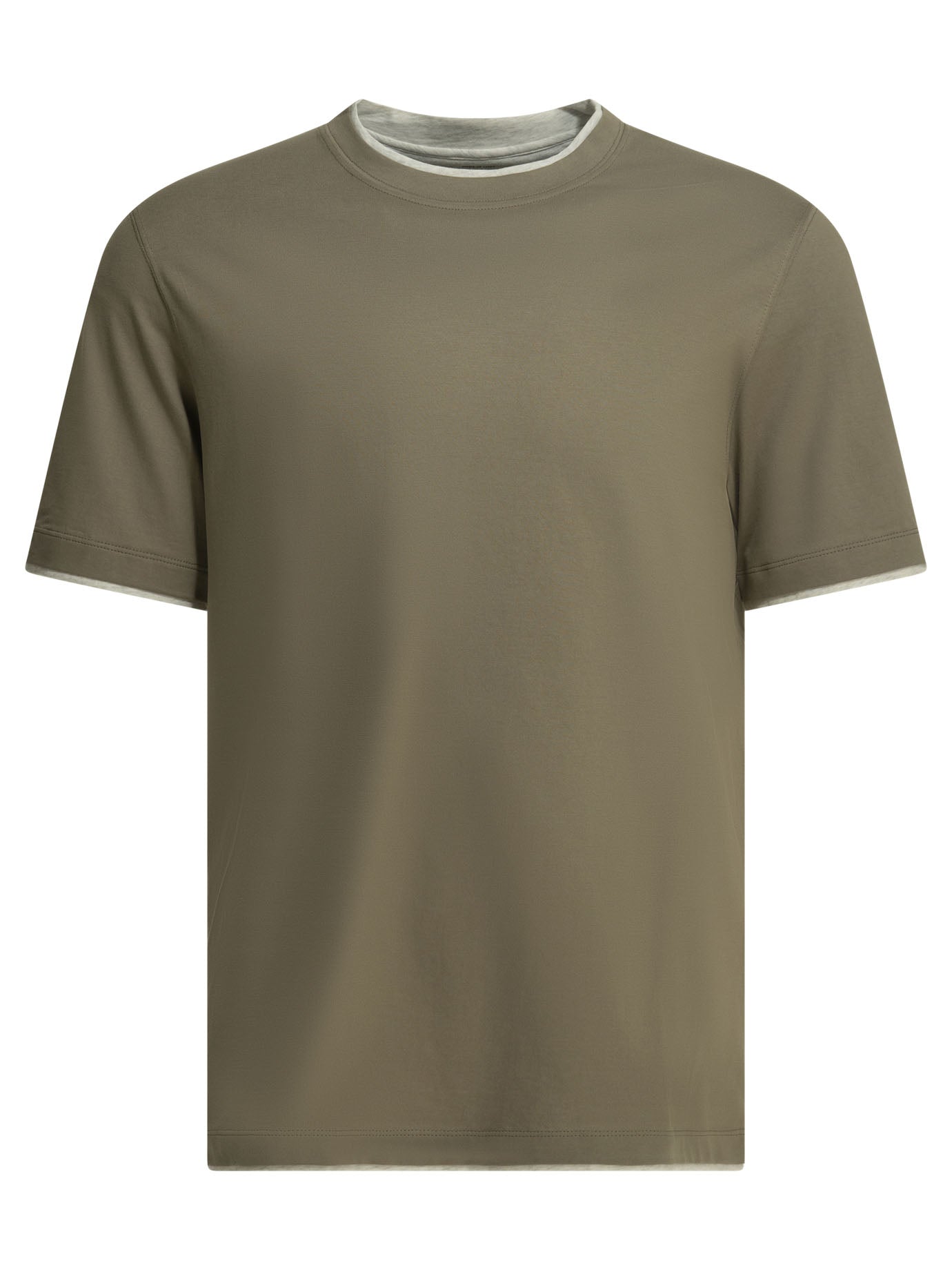 Brunello Cucinelli "faux Layering" Crewneck T-shirt