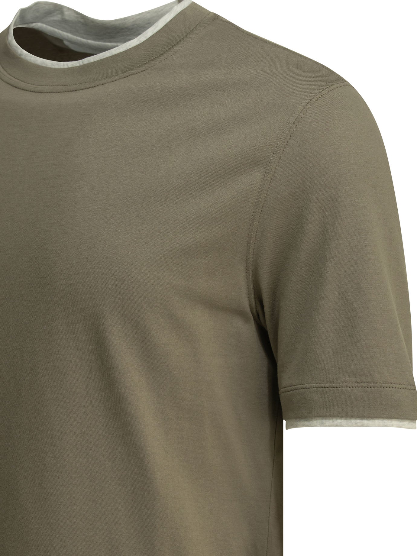 Brunello Cucinelli "faux Layering" Crewneck T-shirt