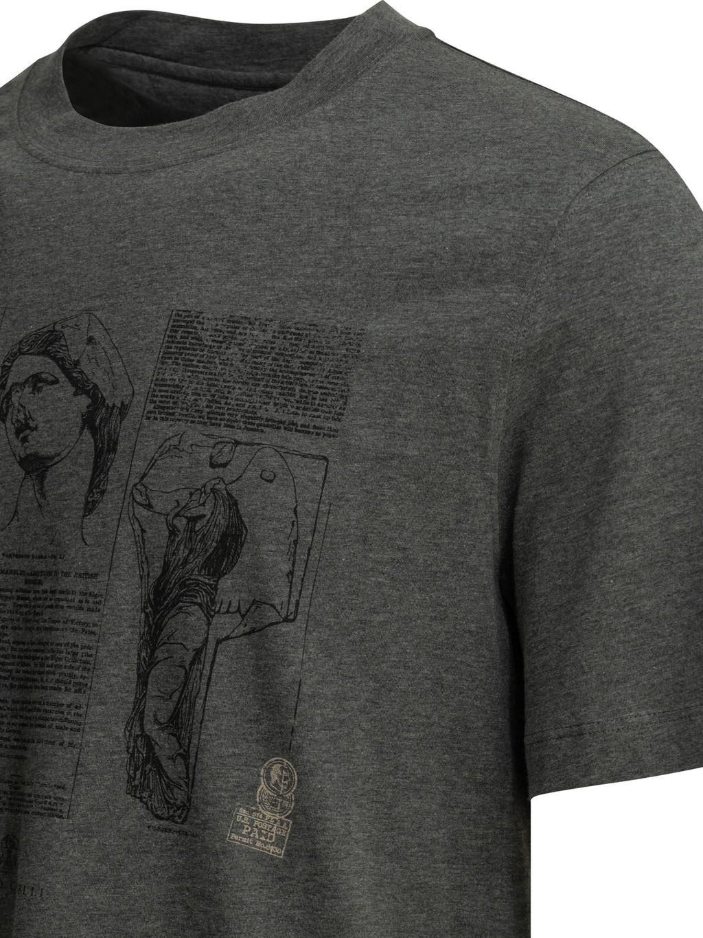 Brunello Cucinelli Crew-neck T-shirt With Print