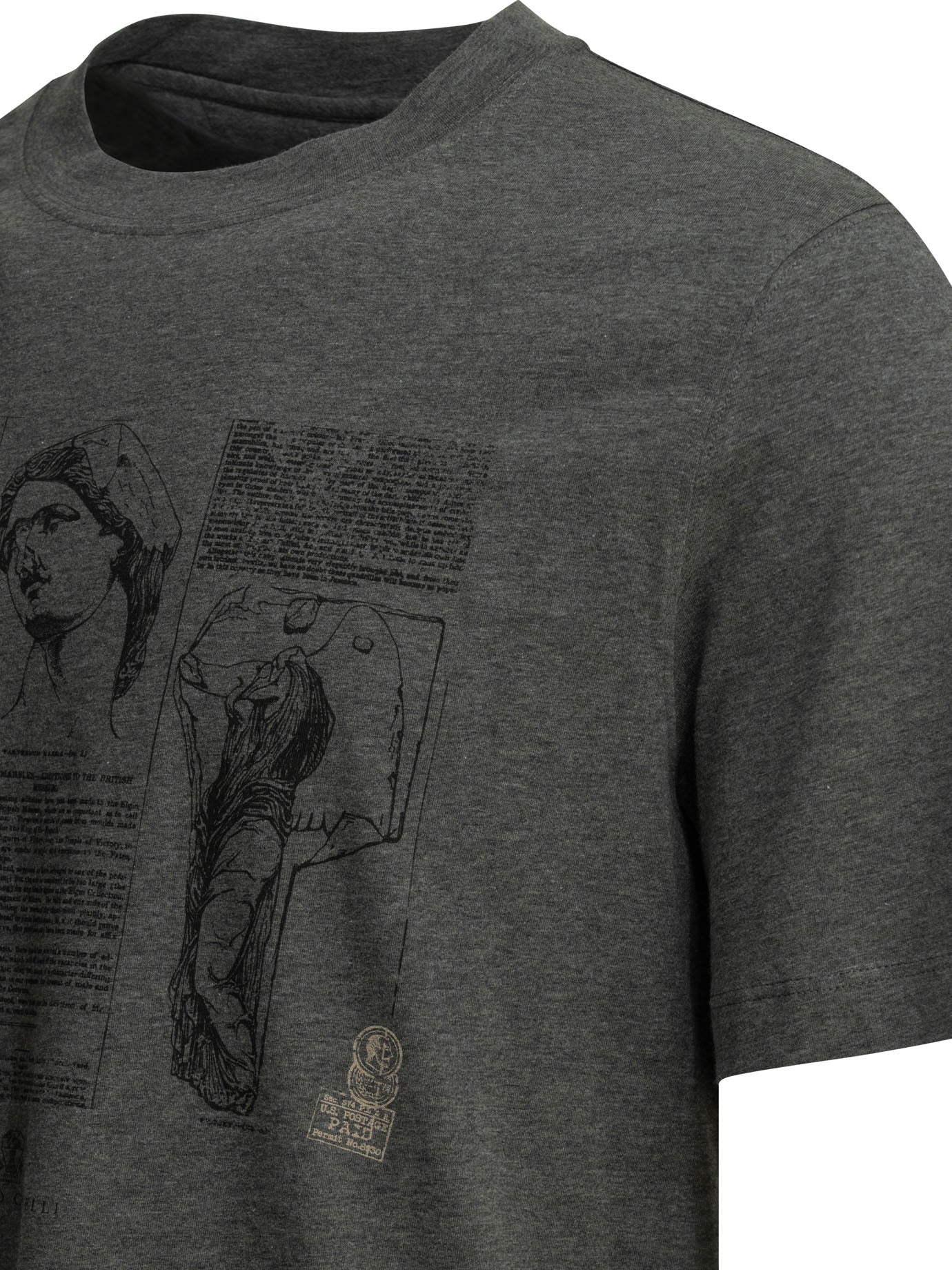 Brunello Cucinelli Crew-neck T-shirt With Print