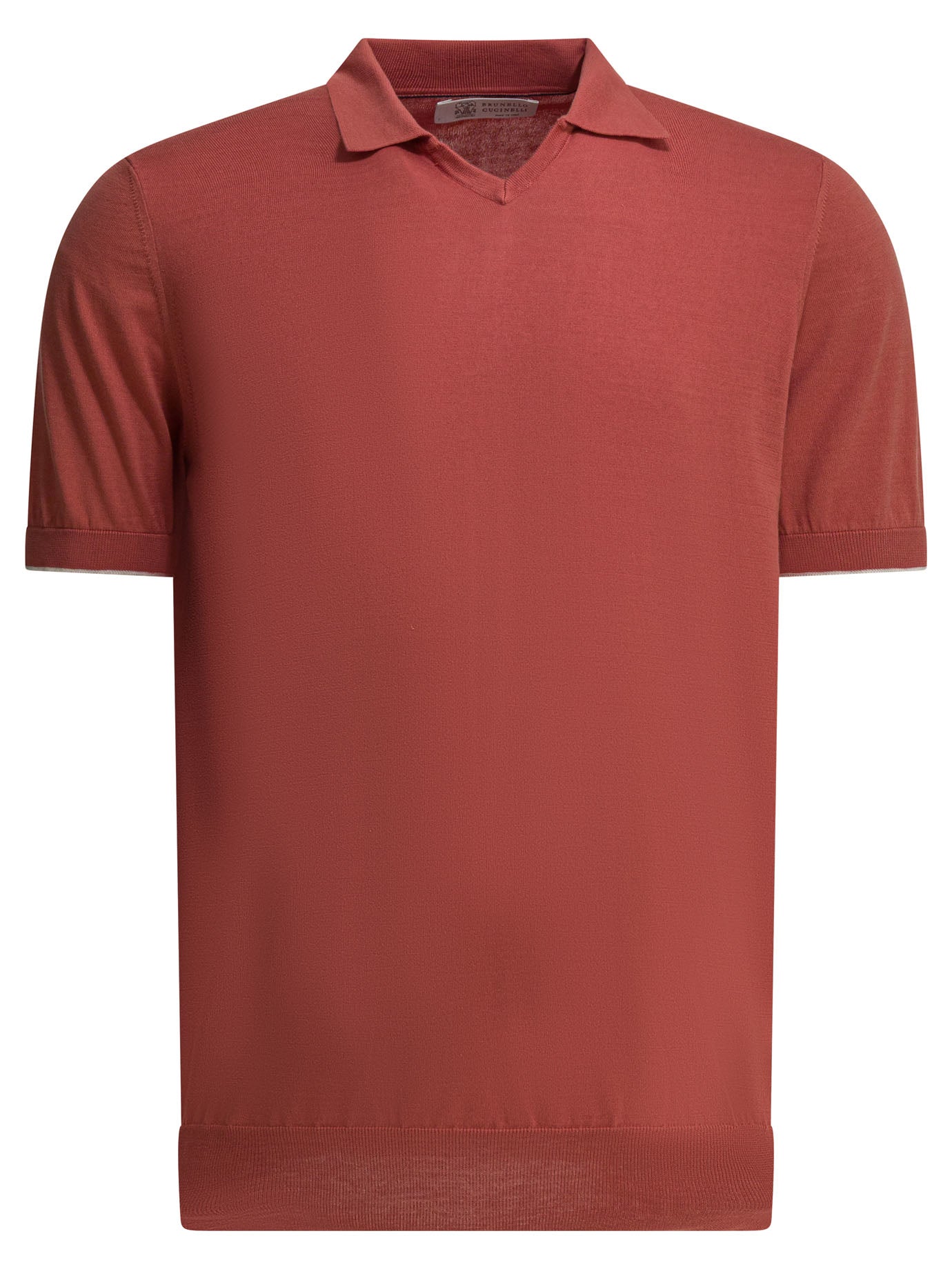 Brunello Cucinelli Cotton Buttonless Polo Shirt