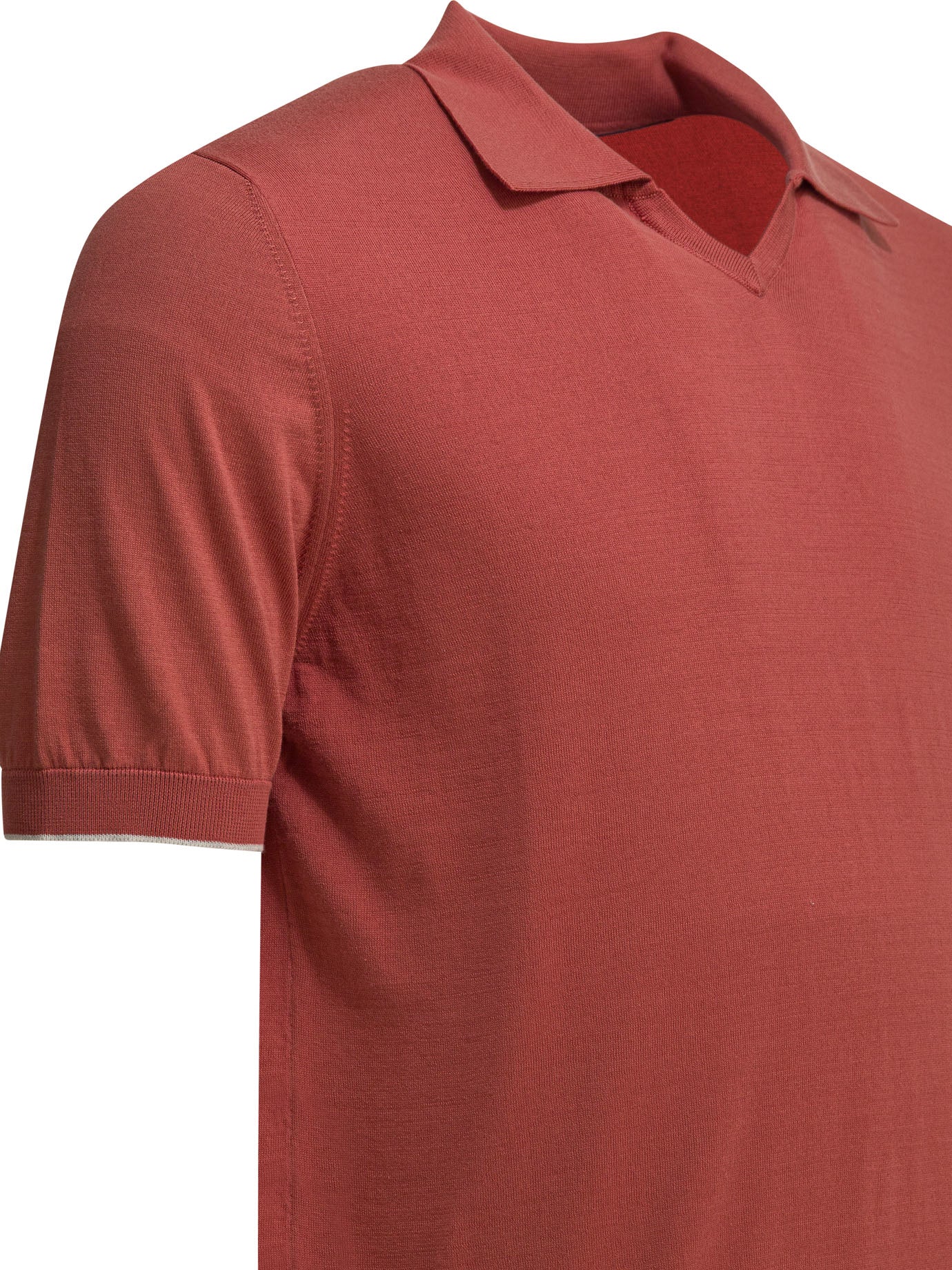 Brunello Cucinelli Cotton Buttonless Polo Shirt