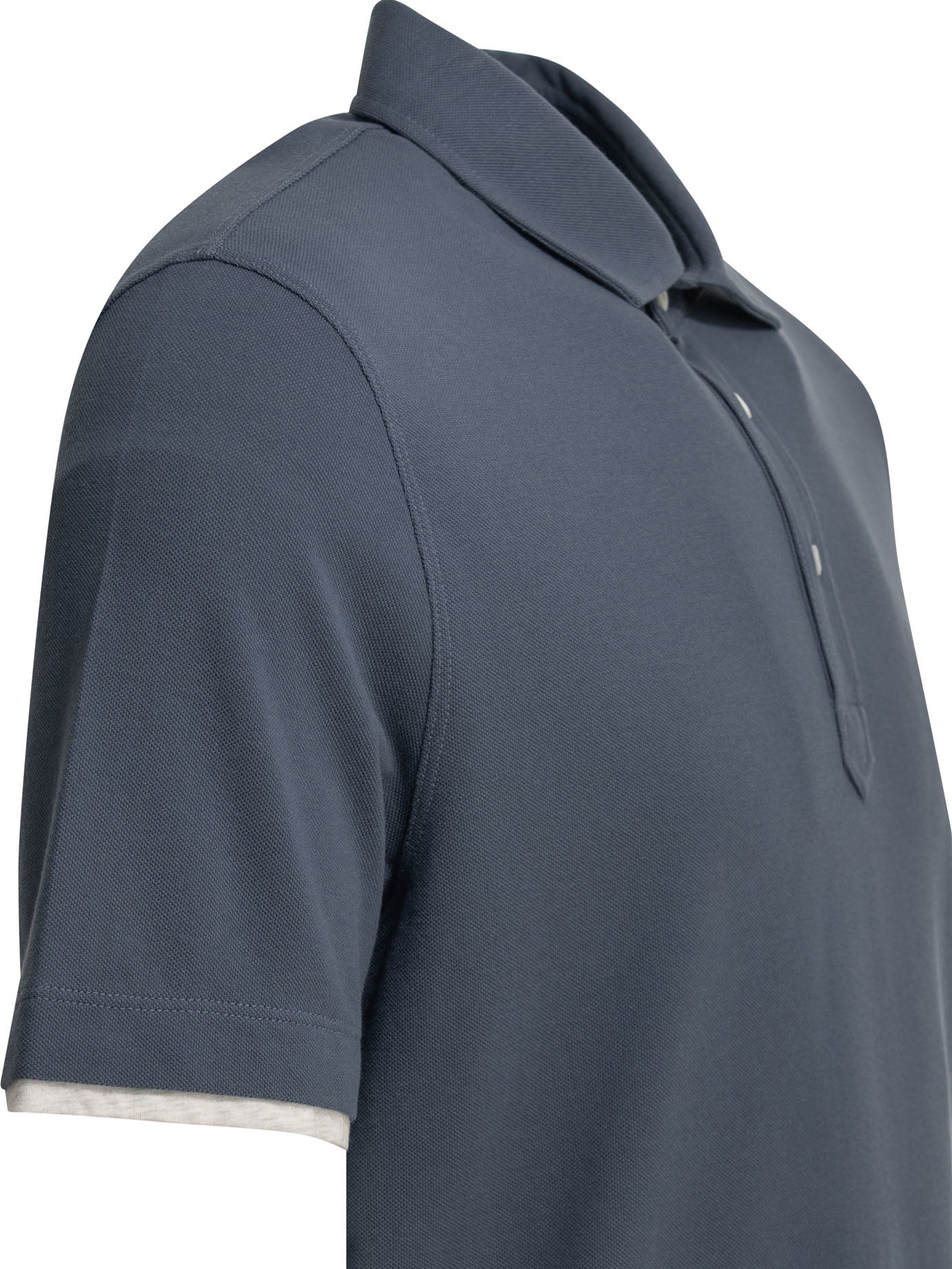 Brunello Cucinelli "faux Layering" Buttoned Polo Shirt