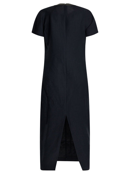 Brunello Cucinelli "precious Collar" Midi Dress