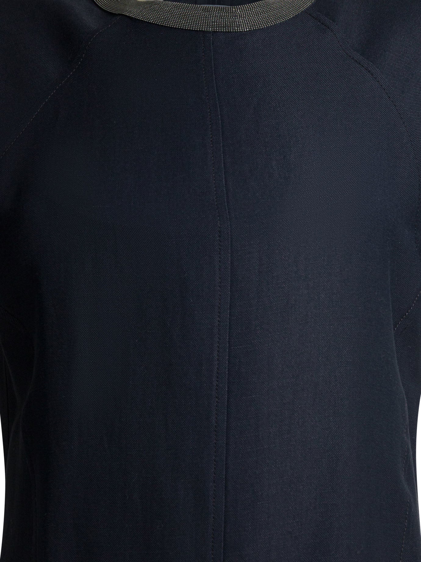Brunello Cucinelli "precious Collar" Midi Dress