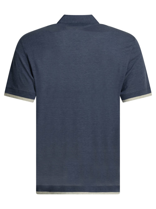 Brunello Cucinelli "faux Layering" Polo Shirt With Buttons
