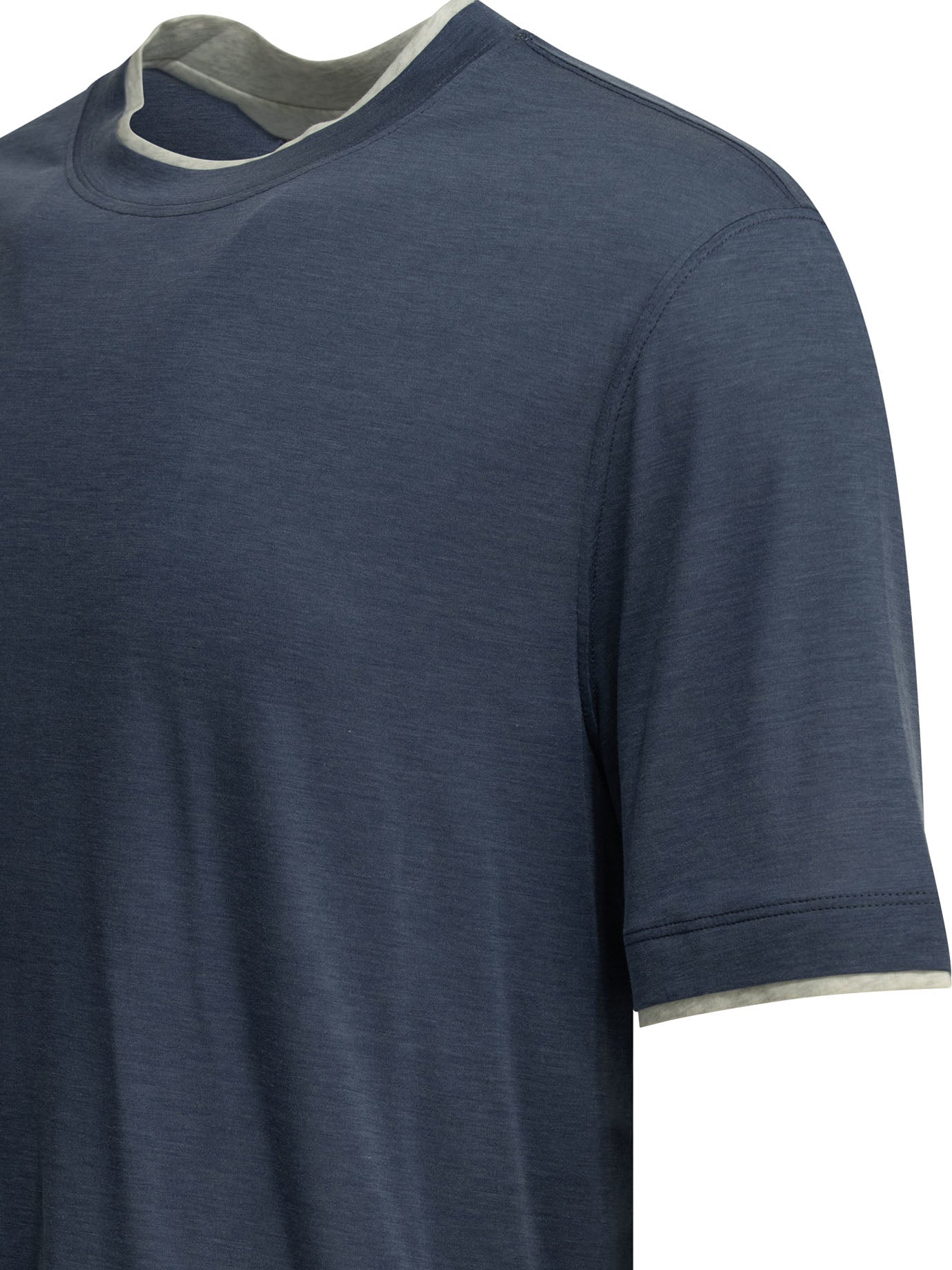 Brunello Cucinelli "faux Layering" Crewneck T-shirt