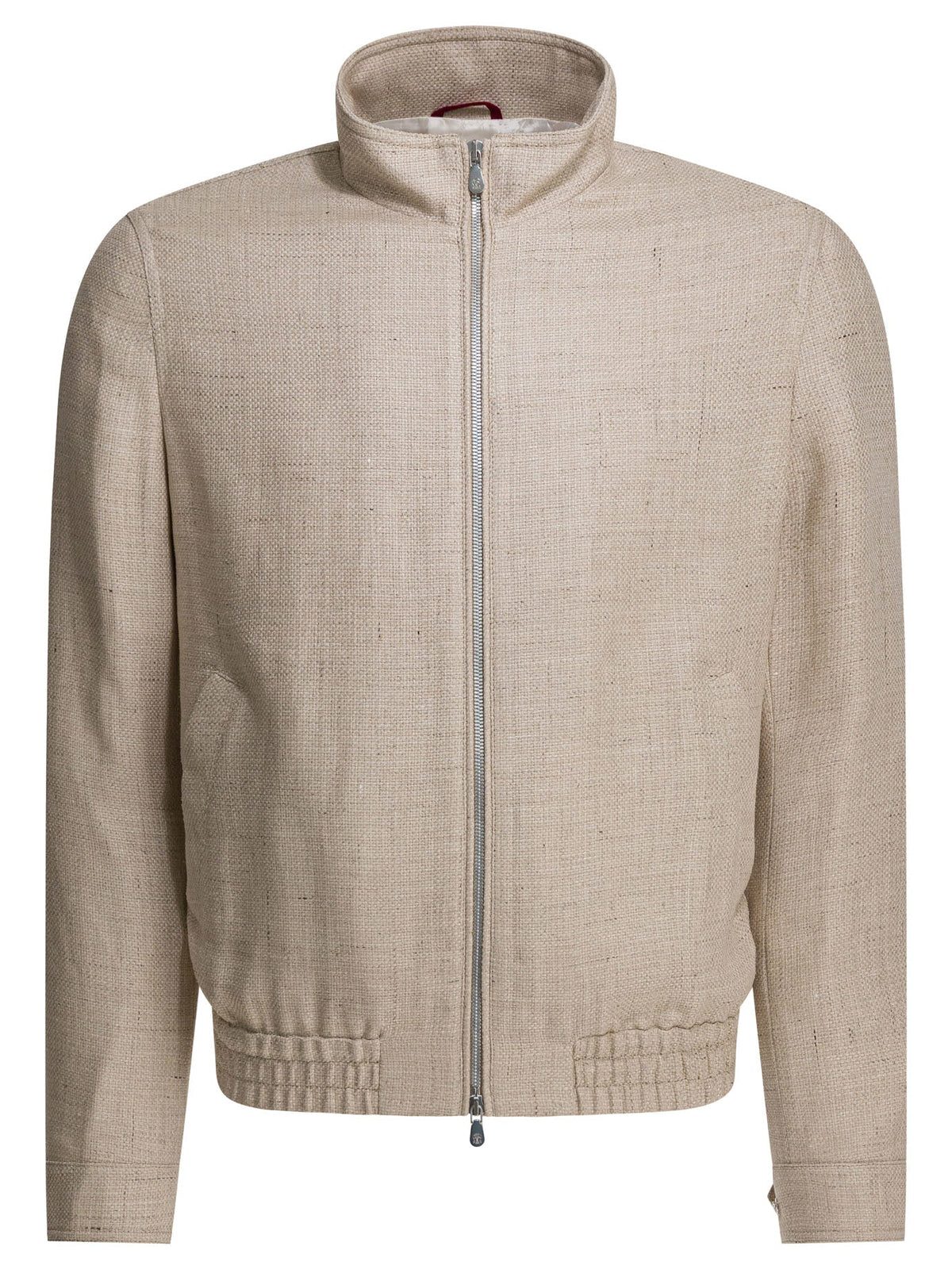 Brunello Cucinelli Silk Linen And Wool Hopsack Jacket