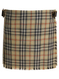 Burberry Wool "check" Mini Kilt
