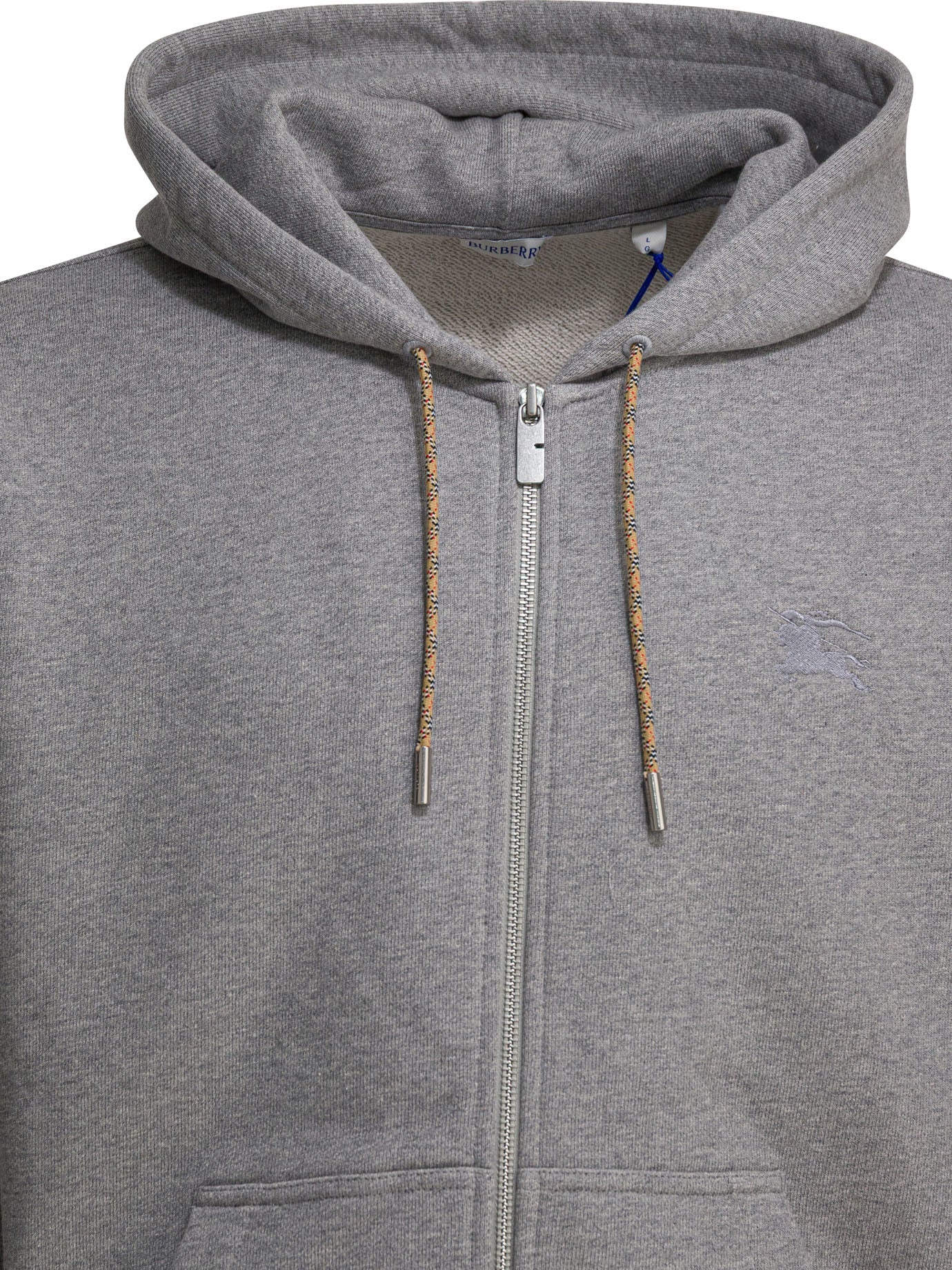 Burberry "check" Zipper Sweatshirt