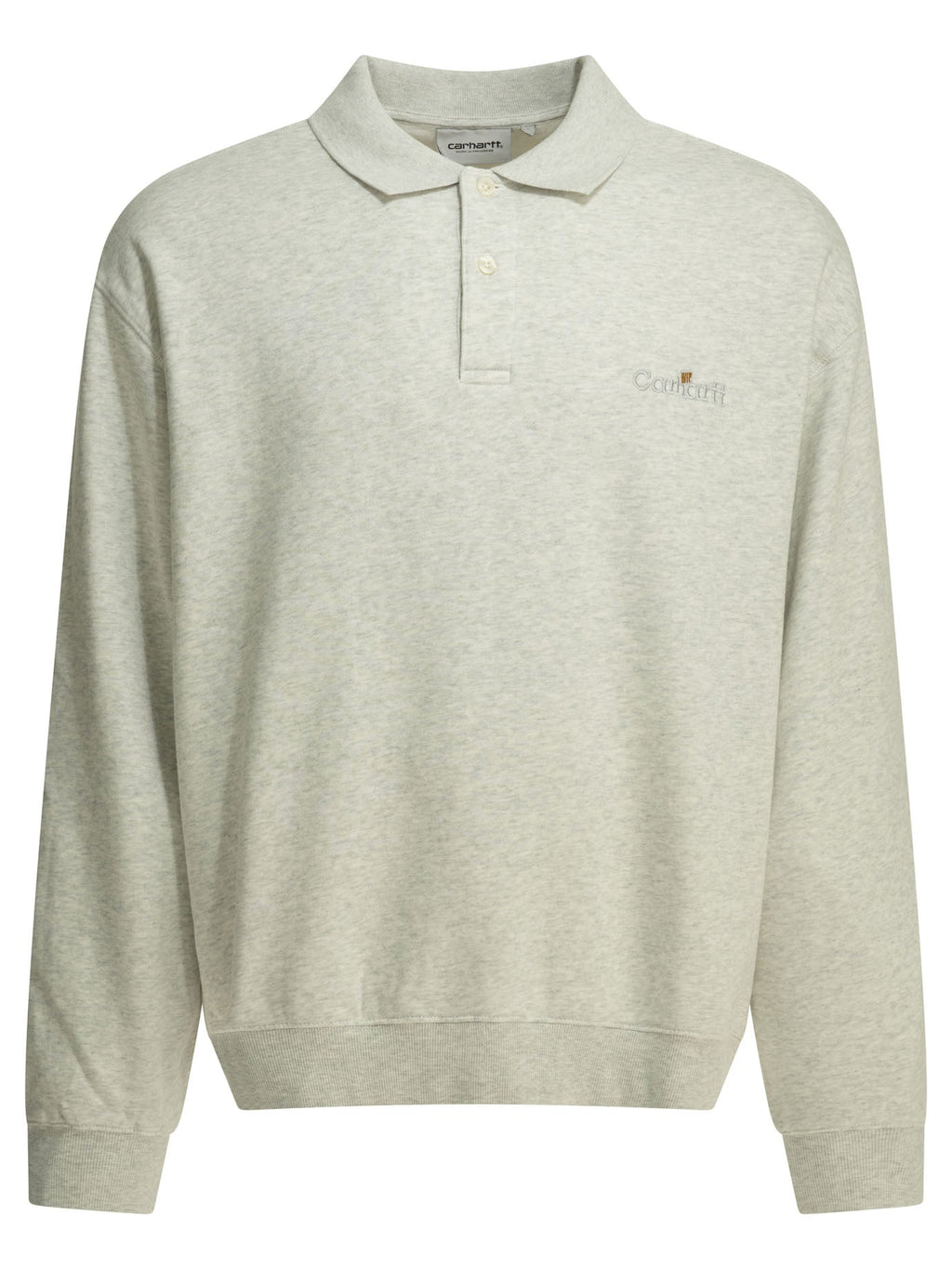 Carhartt Wip "wip Label" Sweatshirt With Polo Collar