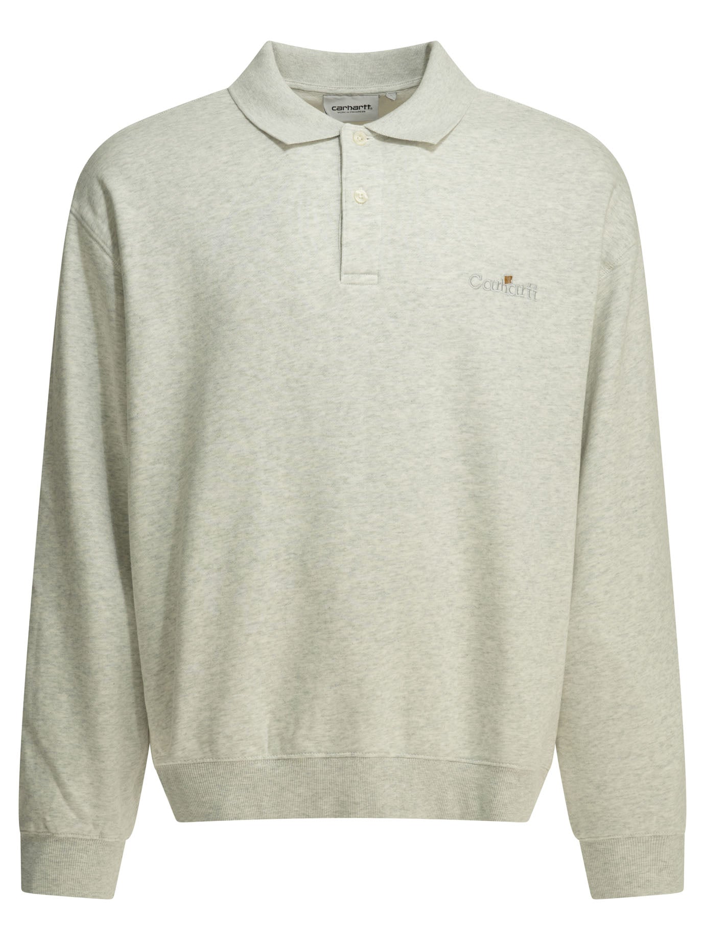 Carhartt Wip "wip Label" Sweatshirt With Polo Collar