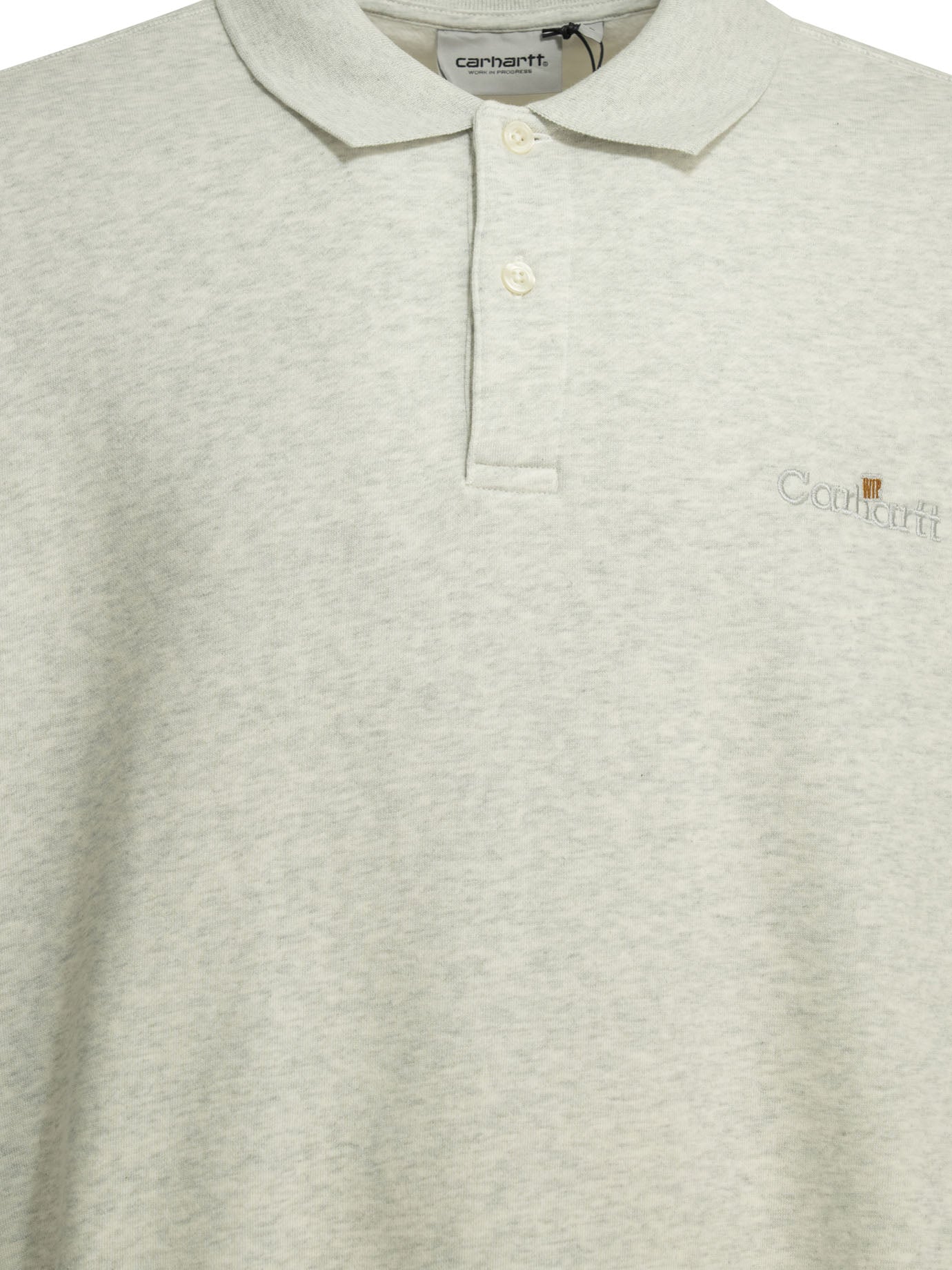 Carhartt Wip "wip Label" Sweatshirt With Polo Collar