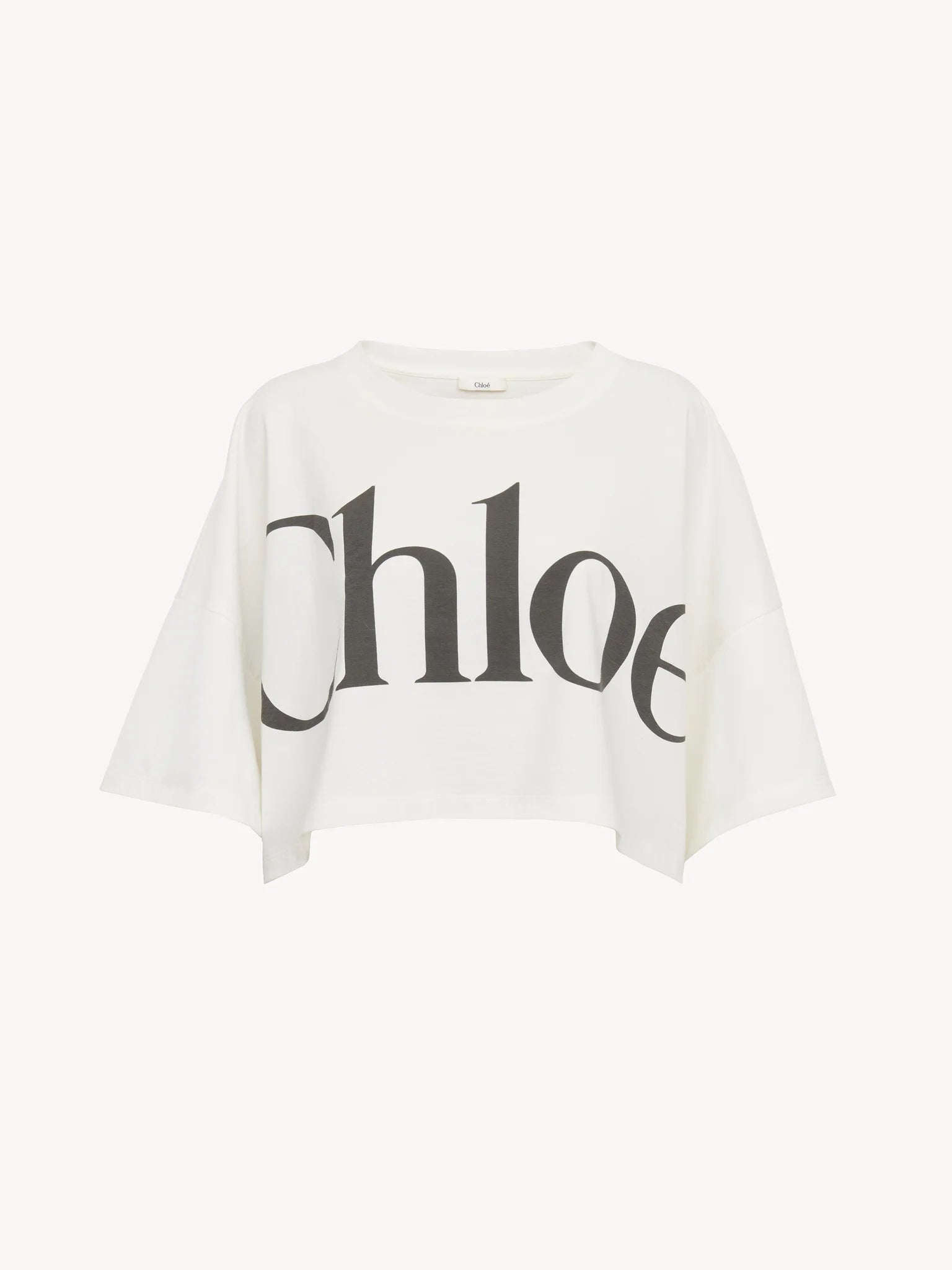 Chloé Cotton Cropped T-shirt With Logo