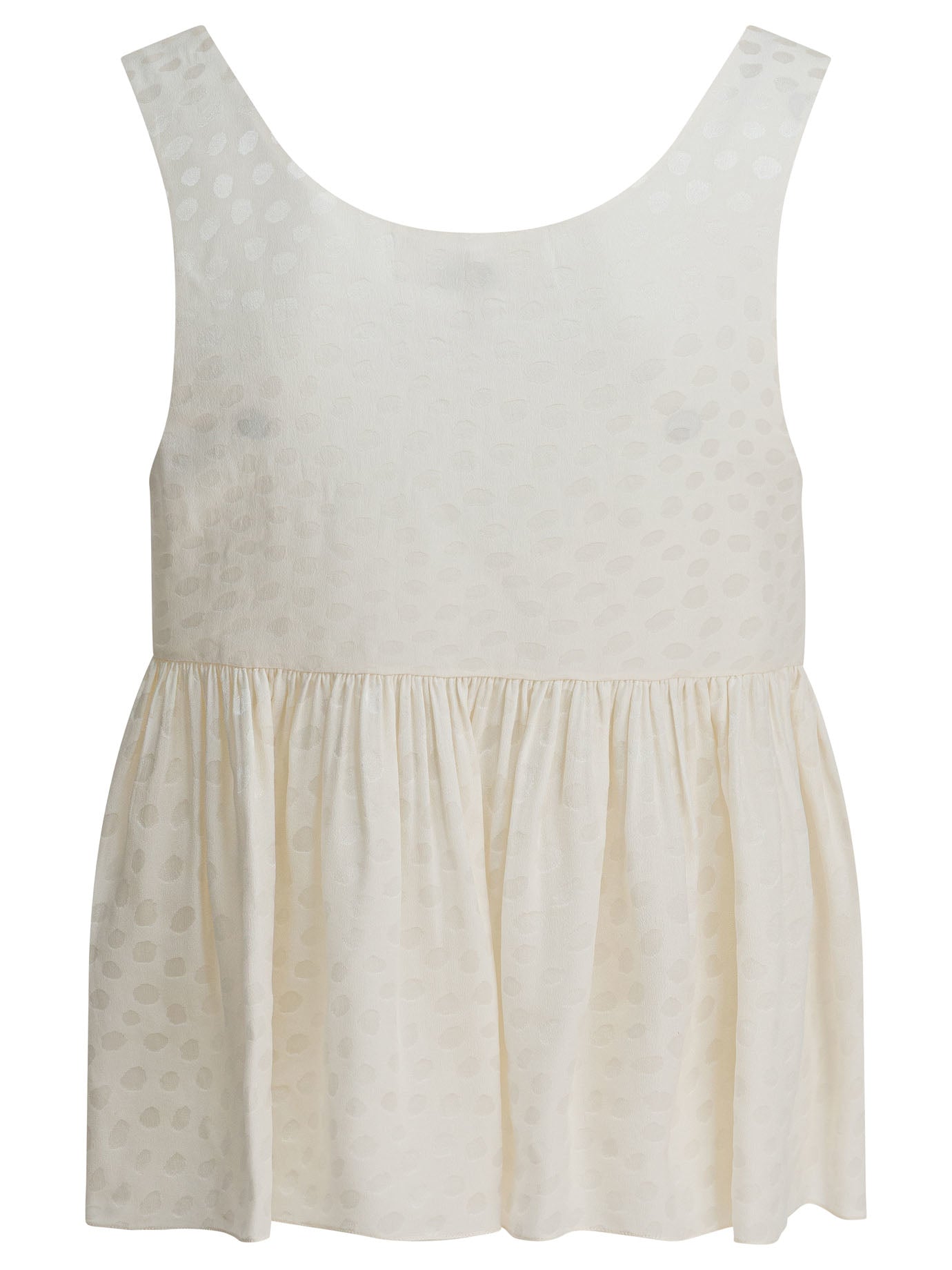 Chloé Peplum Top In Silk
