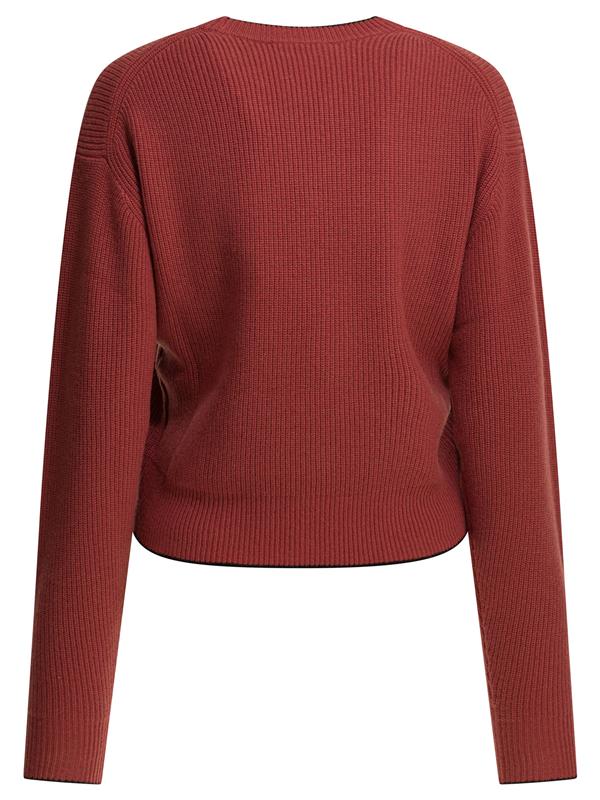 Chloé Wool And Cashmere Crewneck Knitwear With Logo