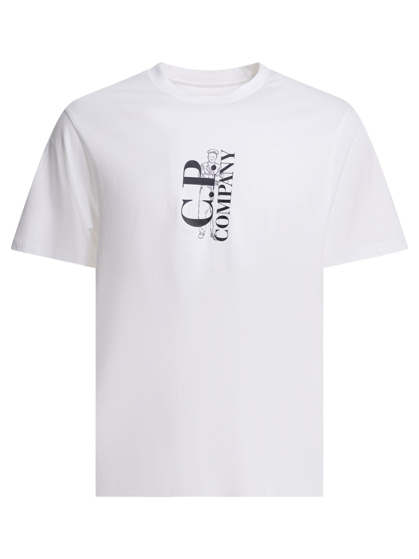 C.p. Company Crew-neck T-shirt With Logo