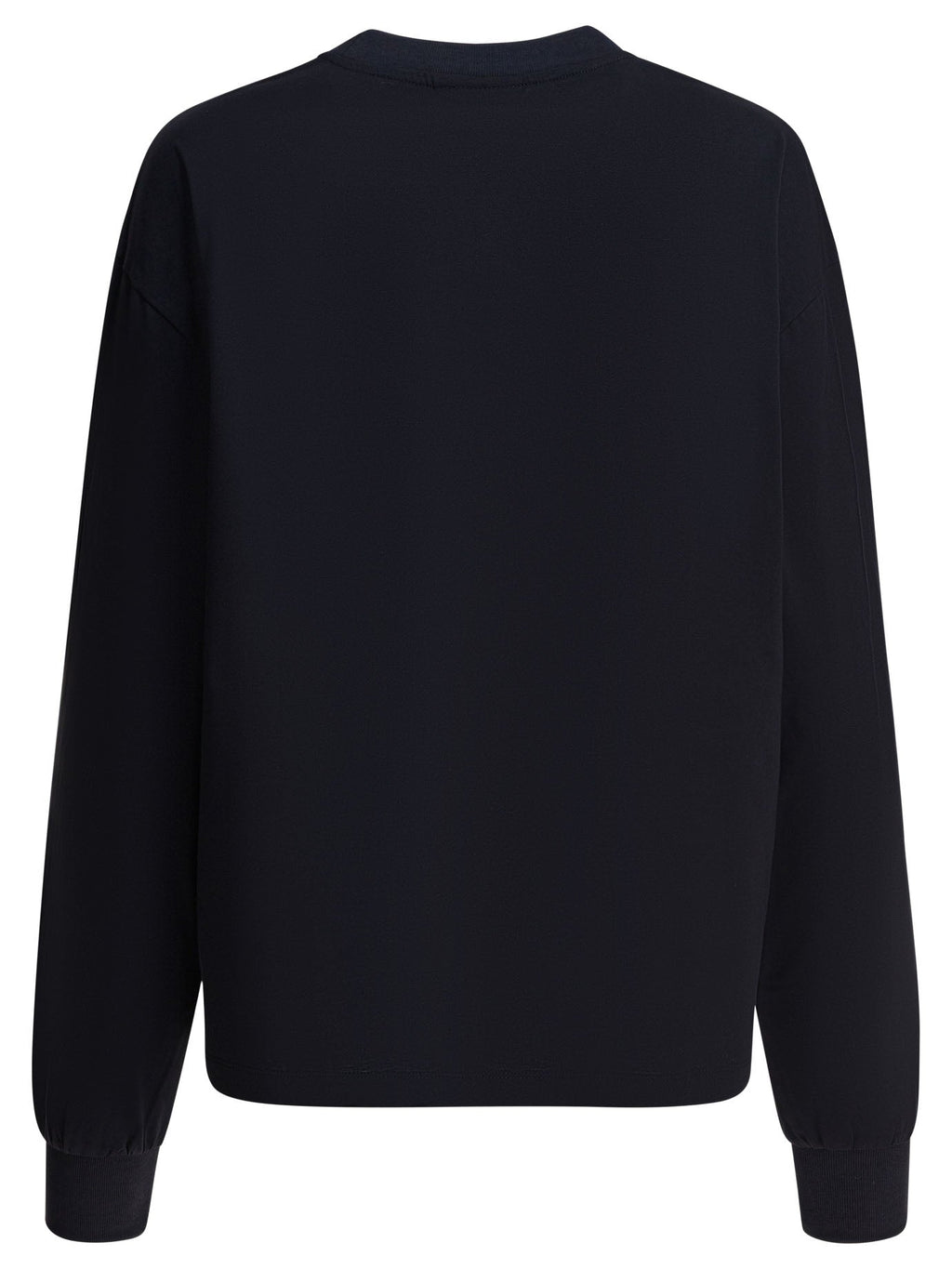 Ganni "poddle" Cotton Crewneck Sweatshirt