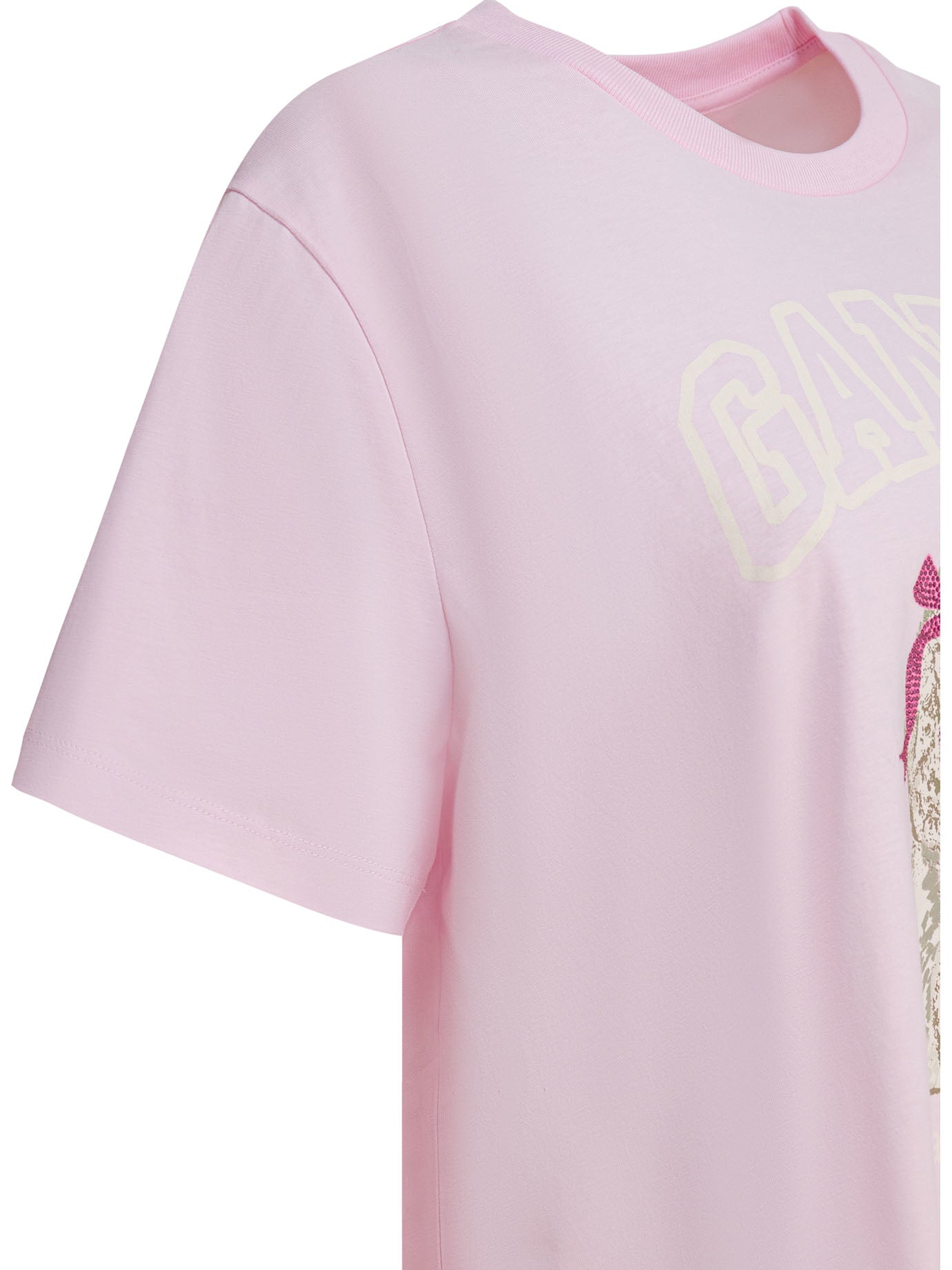 Ganni "poddle" Cotton T-shirt