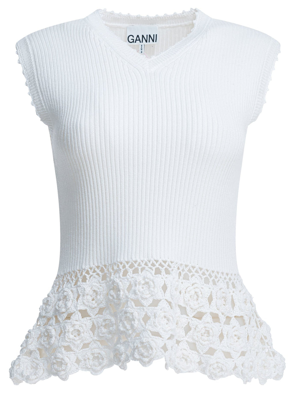 Ganni Knitted Worked Vest
