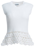 Ganni Knitted Worked Vest