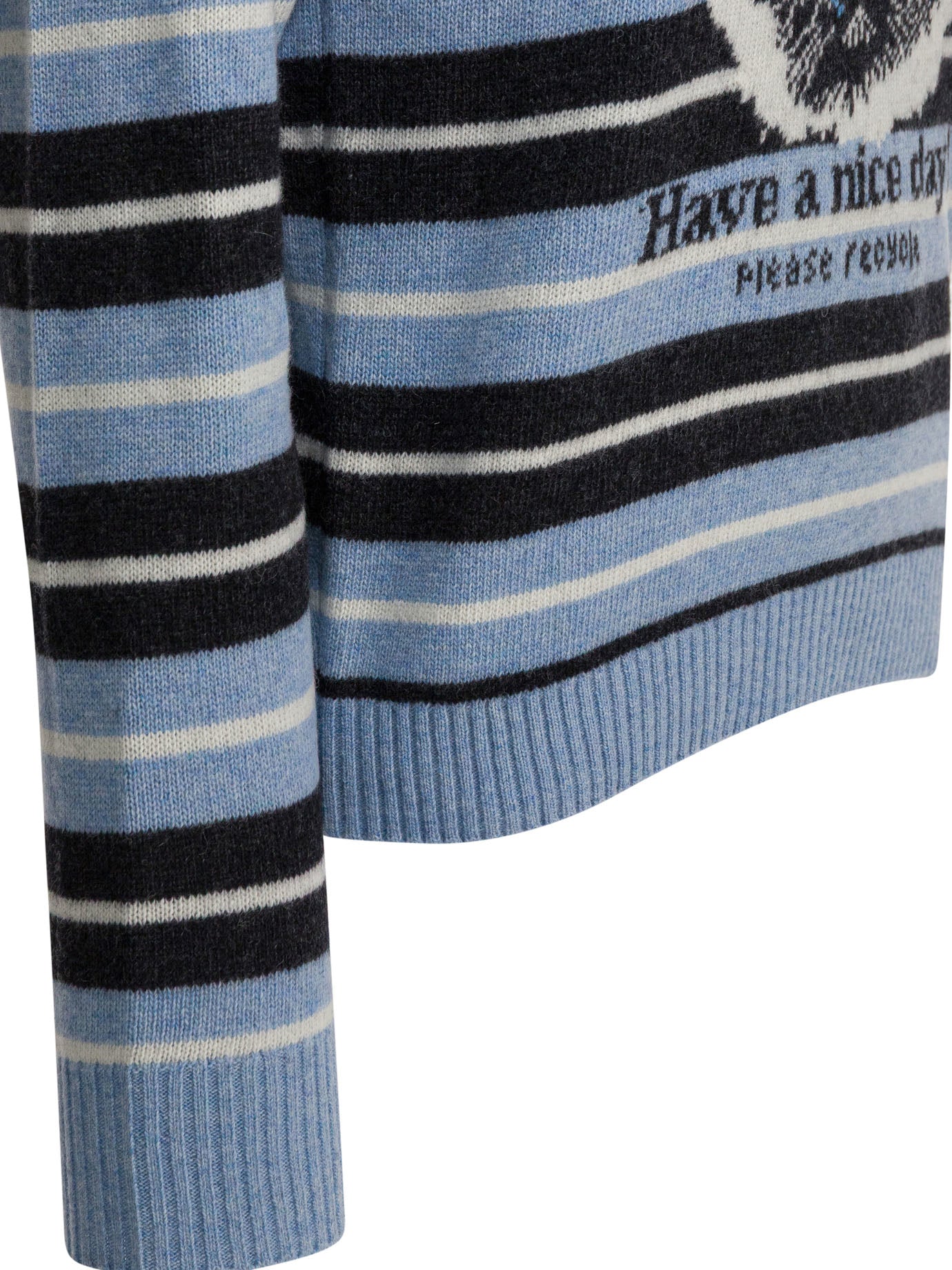 Ganni Wool Sweater With Print