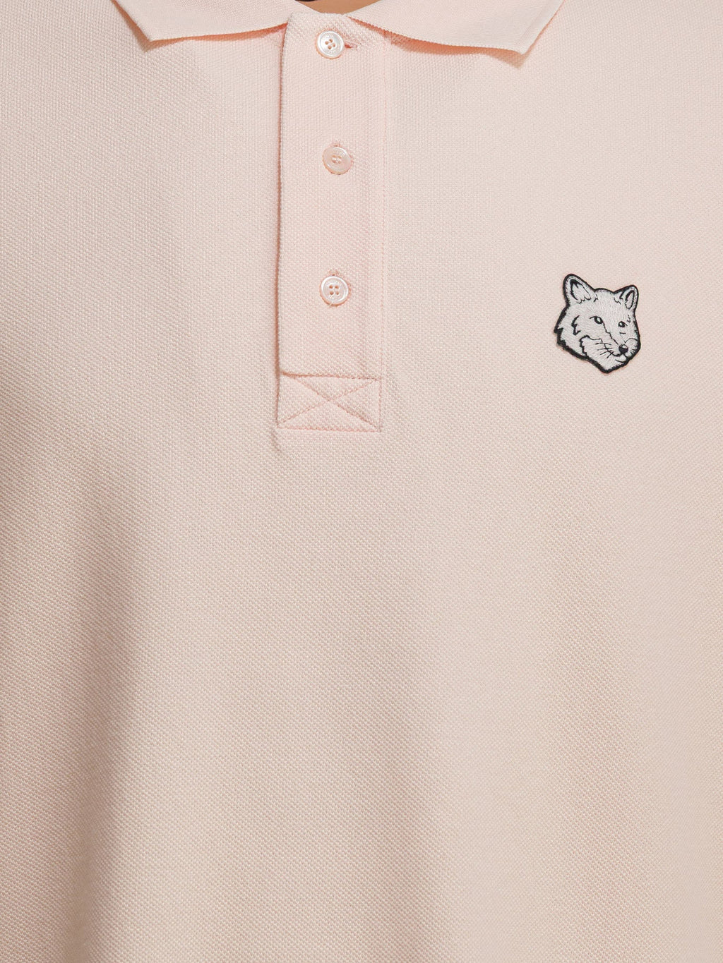 Maison Kitsuné "fox Head" Polo Shirt With Buttons