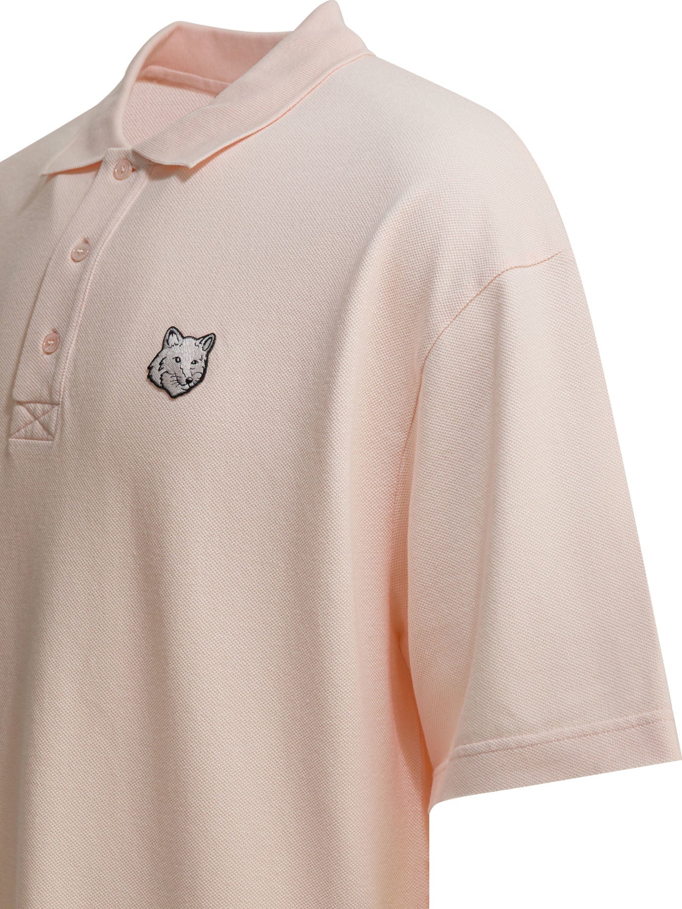 Maison Kitsuné "fox Head" Polo Shirt With Buttons