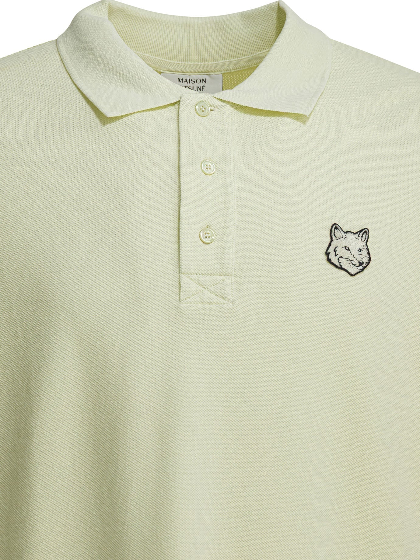 Maison Kitsuné "fox Head" Polo Shirt With Buttons