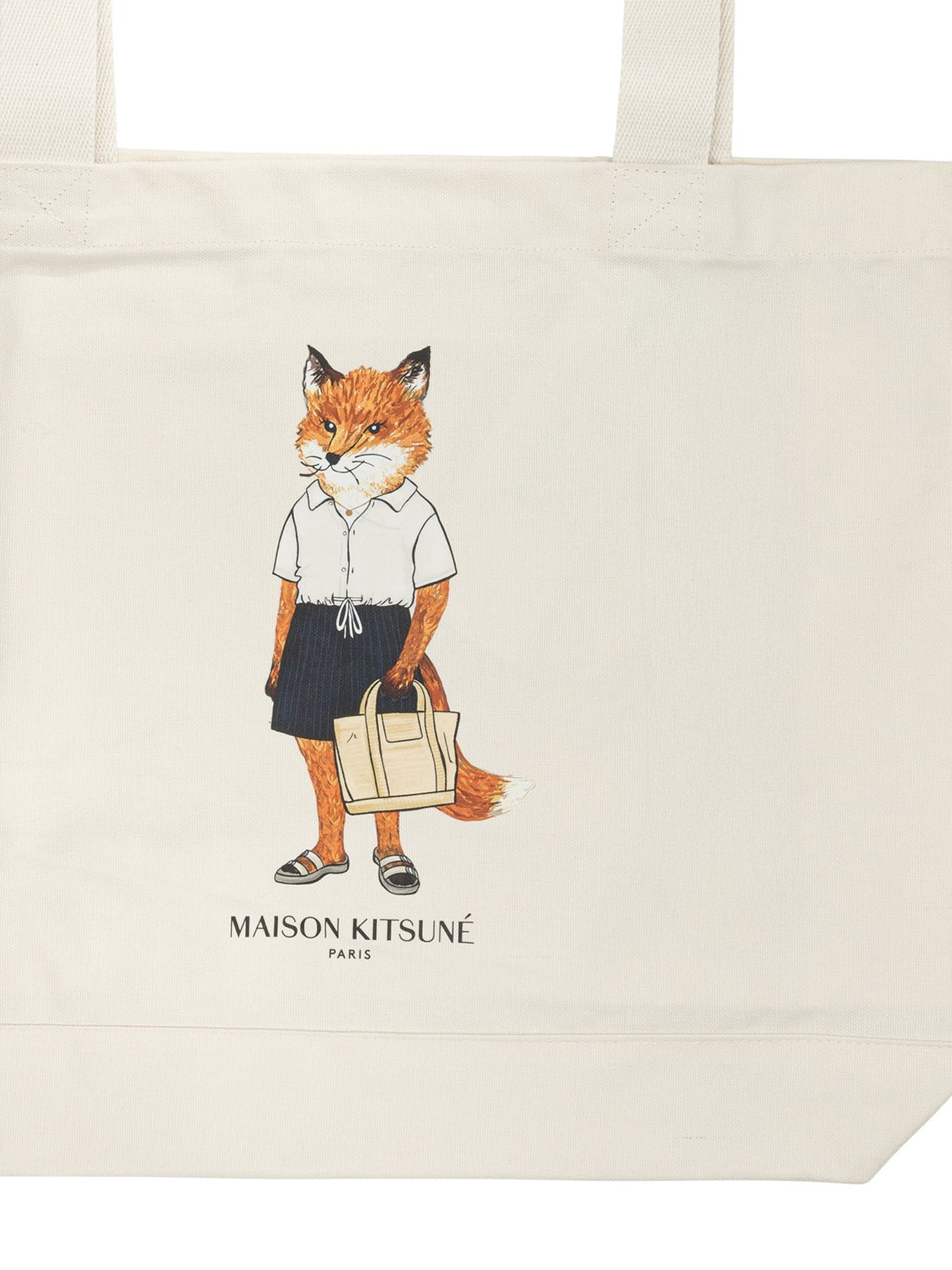 Maison Kitsuné "dressed Fox" Large Shoulder Bag