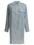 Marant Étoile Striped Chemisier Dress