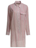 Marant Étoile Striped Chemisier Dress