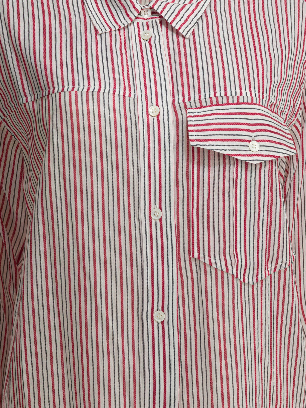 Marant Étoile Striped Chemisier Dress