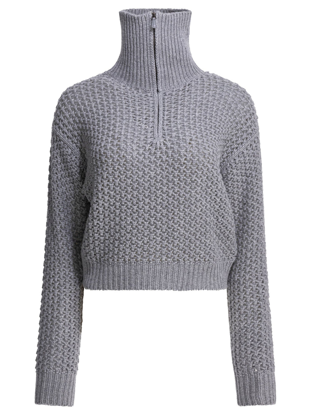 Max Mara Wool Blend Half-zip Sweater
