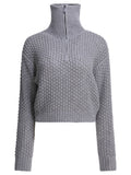 Max Mara Wool Blend Half-zip Sweater