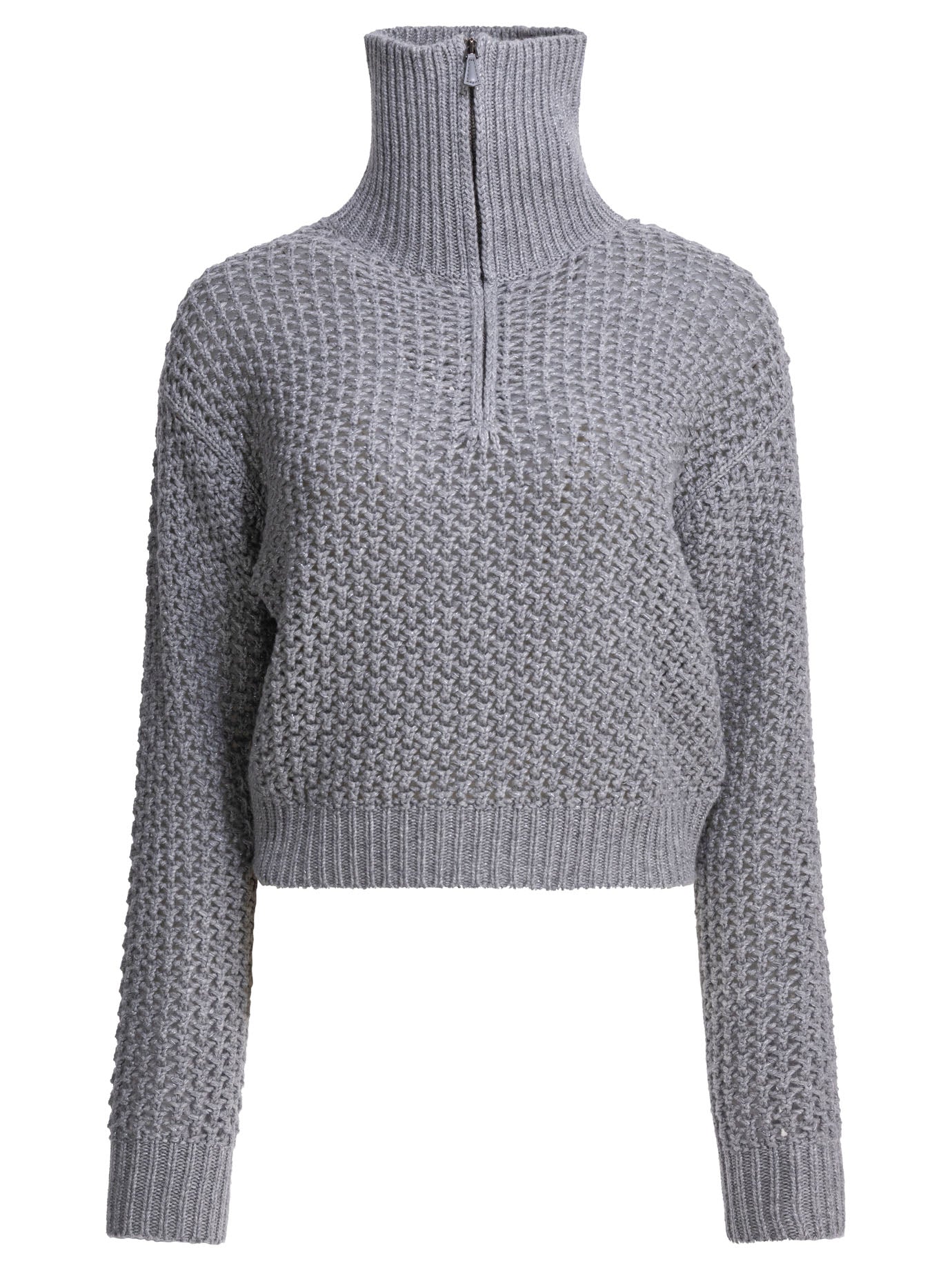 Max Mara Wool Blend Half-zip Sweater