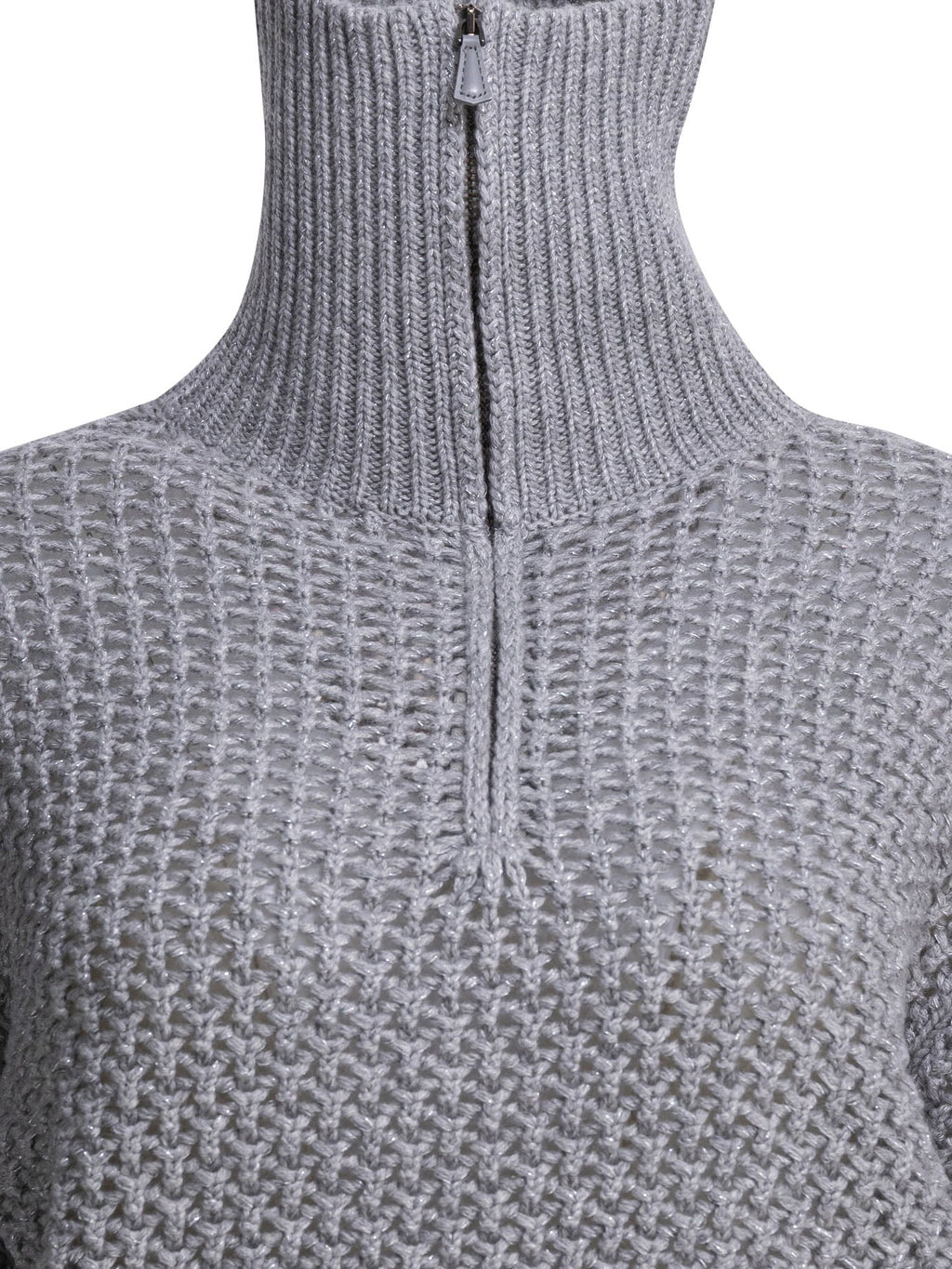Max Mara Wool Blend Half-zip Sweater