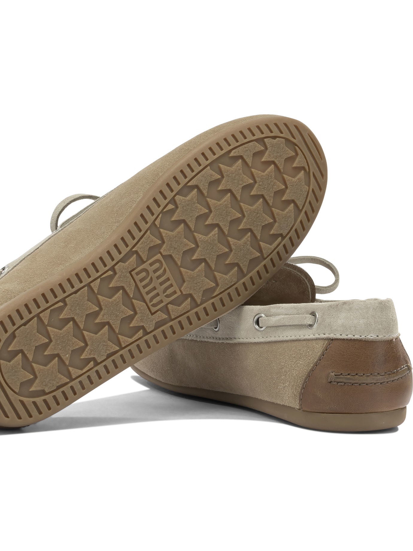 Miu Miu Suede Lace-up Loafers