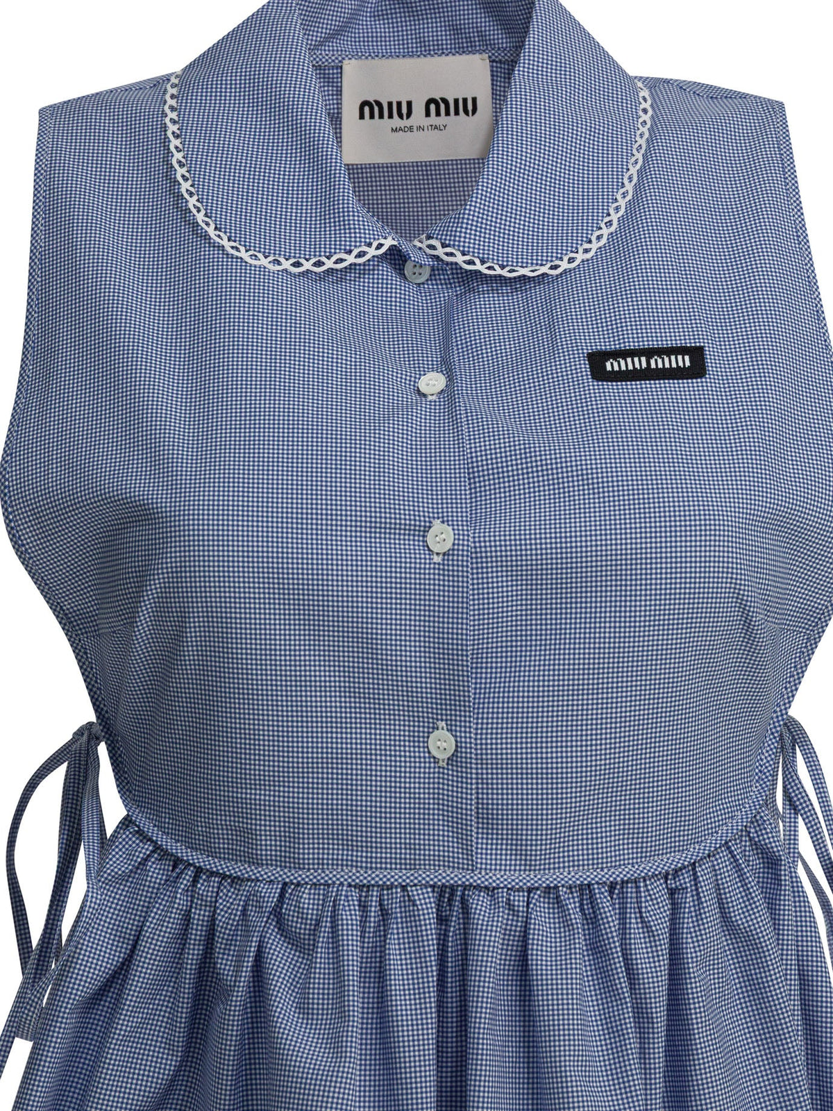 Miu Miu Short Dress With Logo