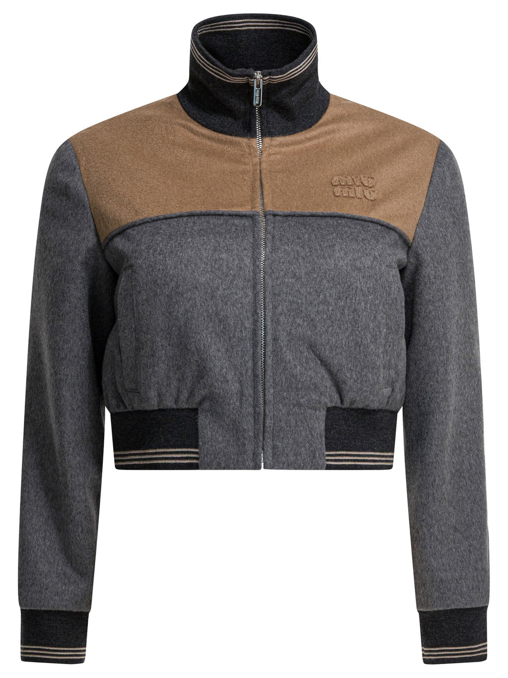 Miu Miu Wool And Cashmere Bomber Jacket