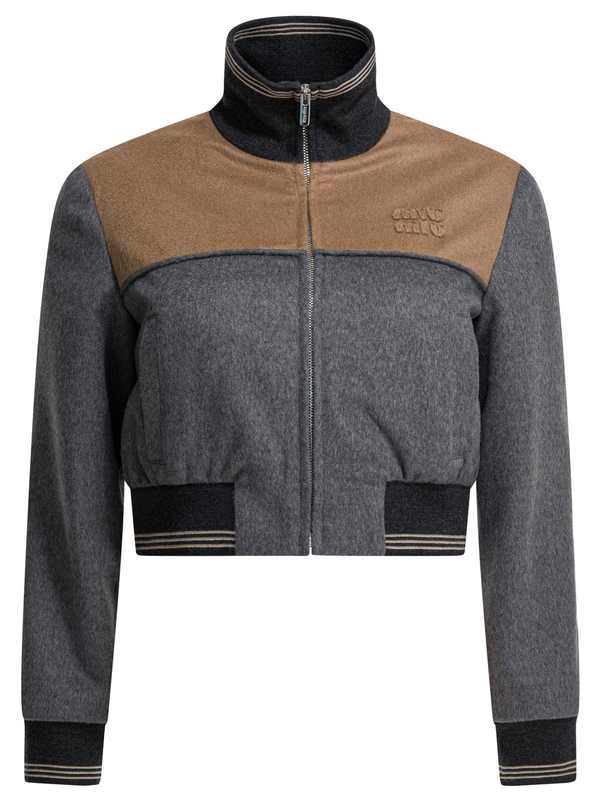 Miu Miu Wool And Cashmere Bomber Jacket