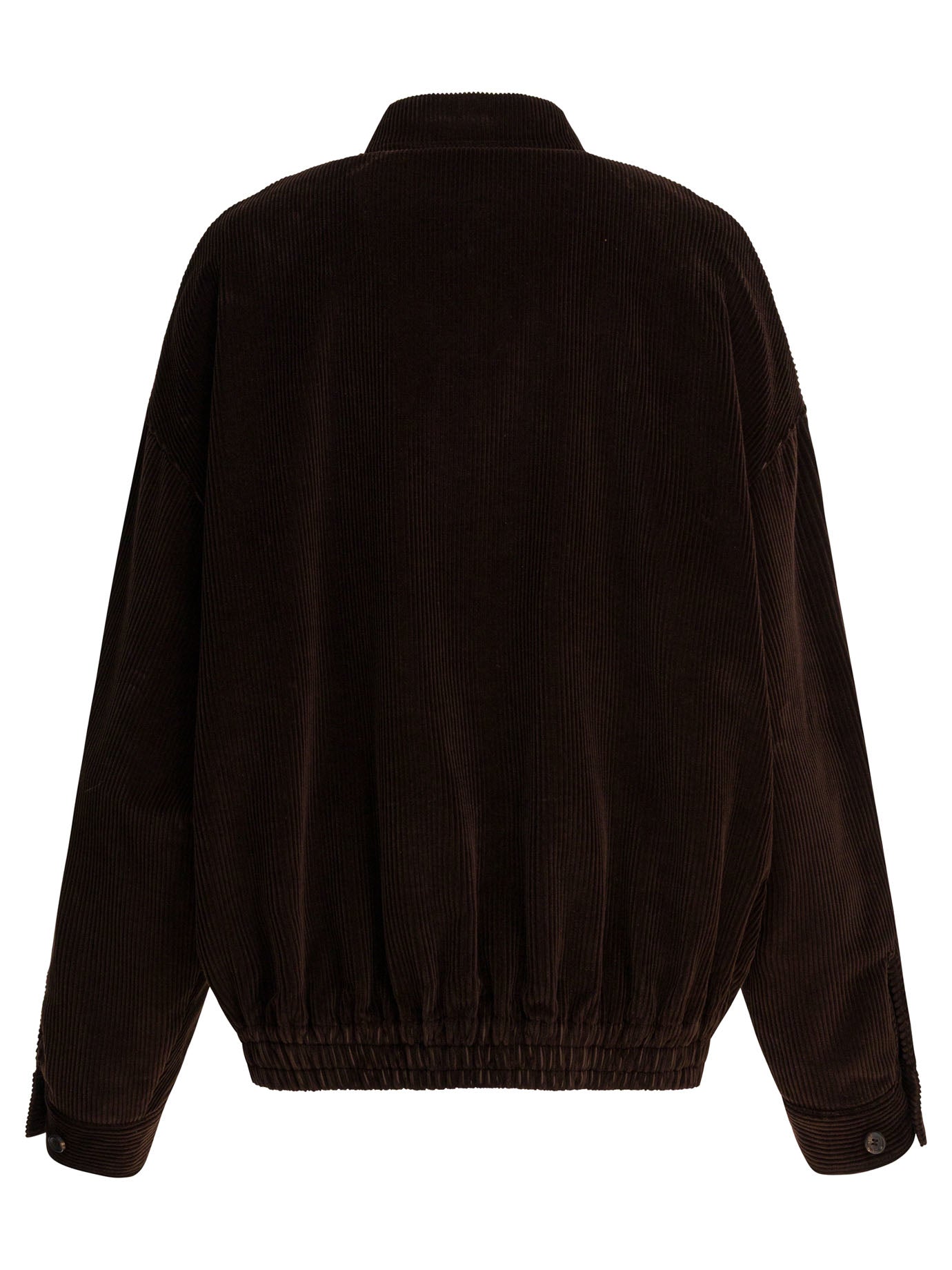 Miu Miu Corduroy Logo Bomber Jacket