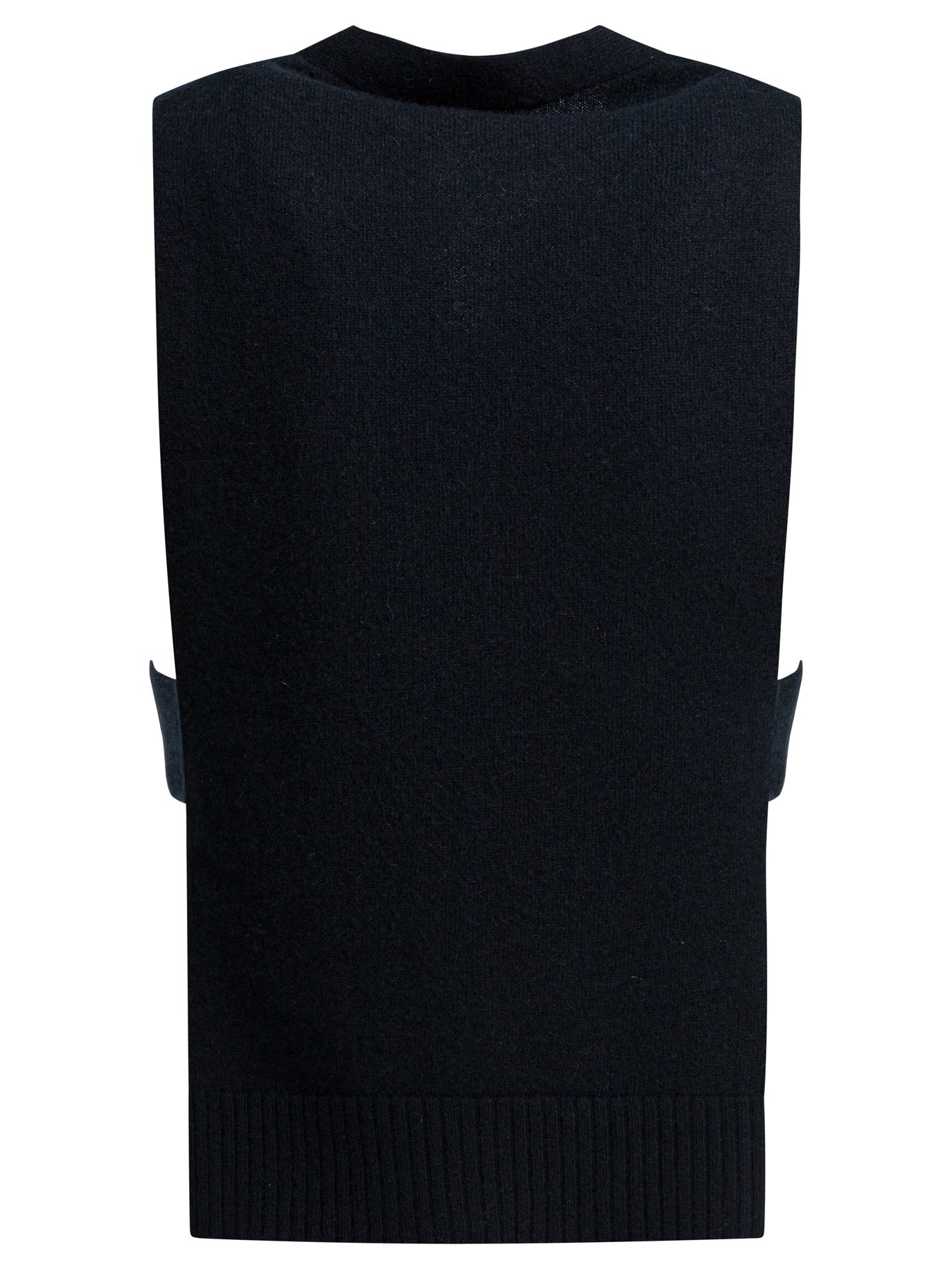 Miu Miu Cashmere Vest With Logo