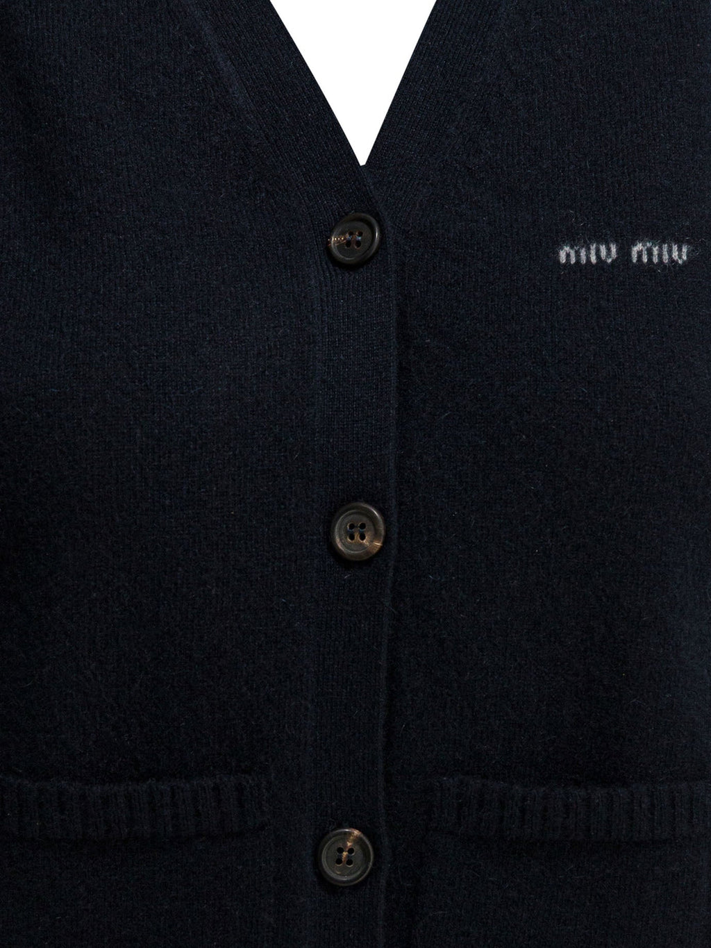 Miu Miu Cashmere Vest With Logo