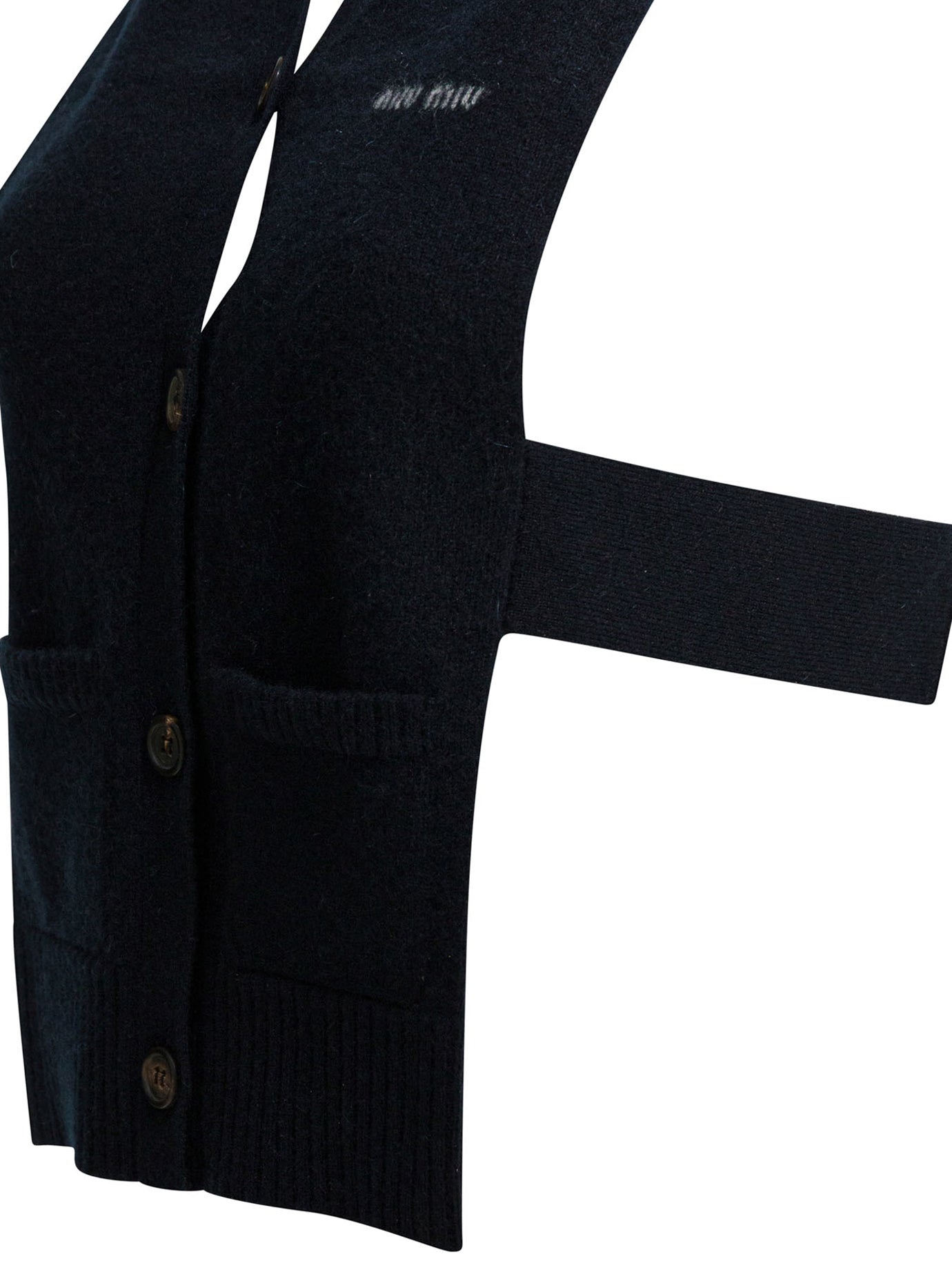Miu Miu Cashmere Vest With Logo